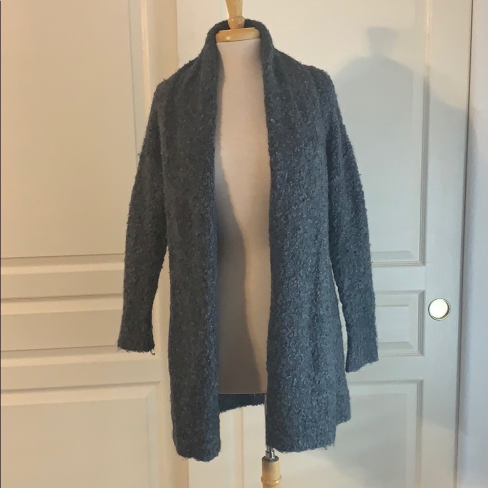 Wool cardigan sweater